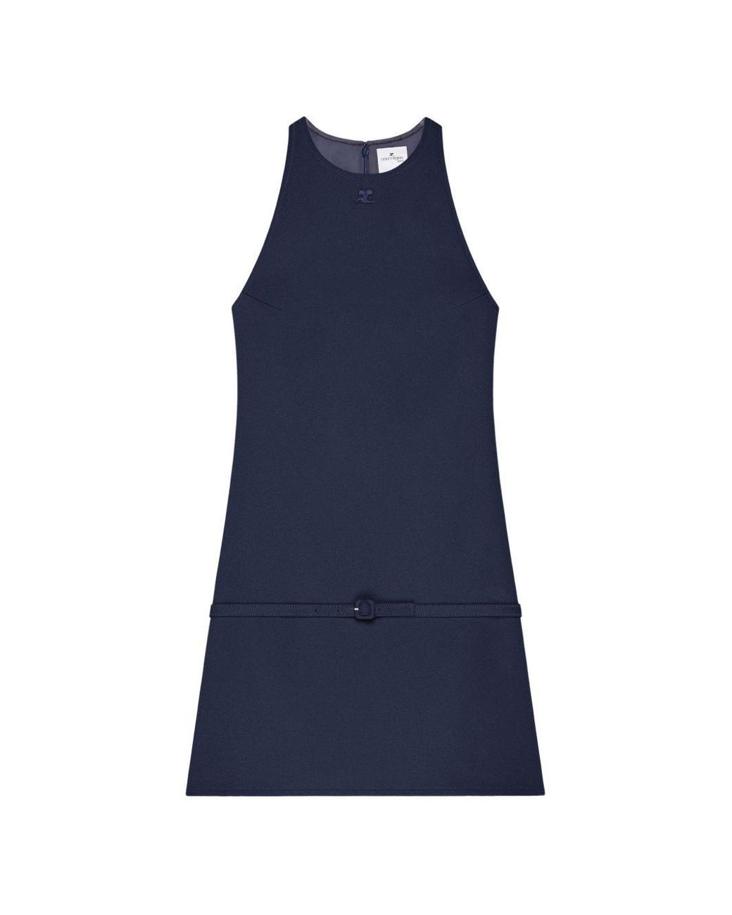 Courreges Blue A-Line Mini Dress