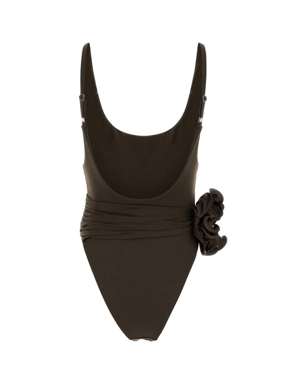 Magda Butrym Black Stretch Nylon Swimsuit