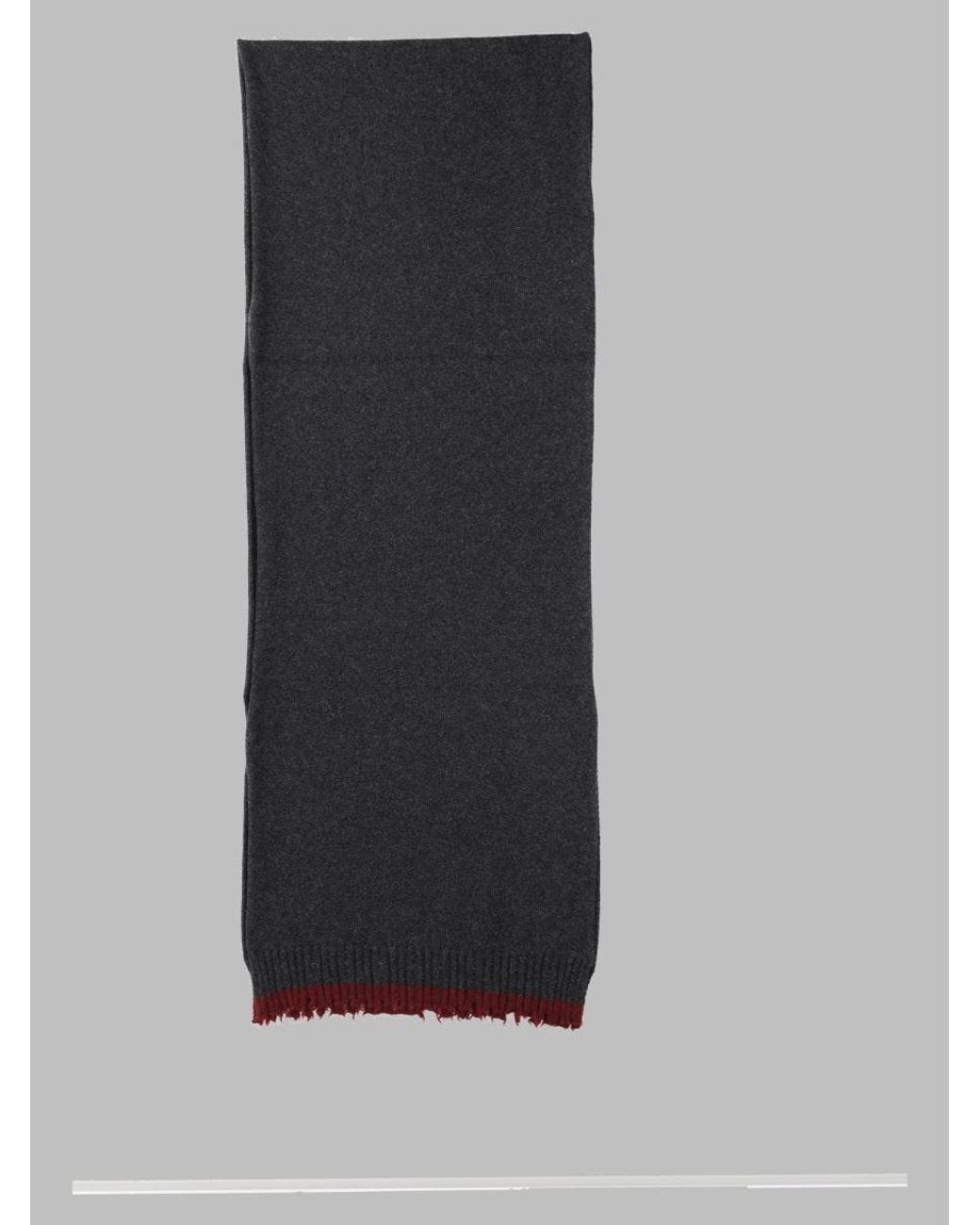 Uma Wang Gray 100% Cashmere Scarf