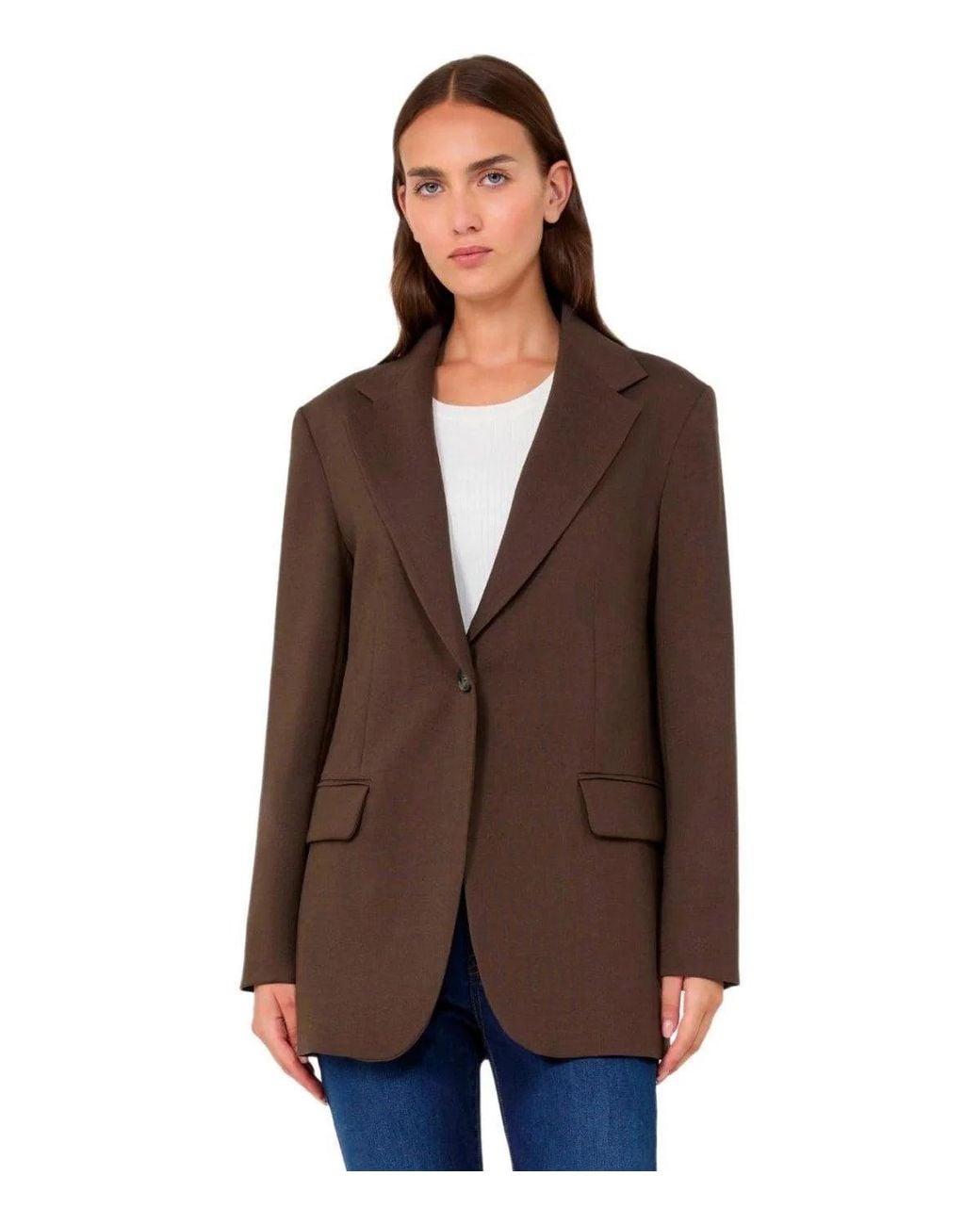 Weekend by Maxmara Brown Asta Single Breasted Blazer