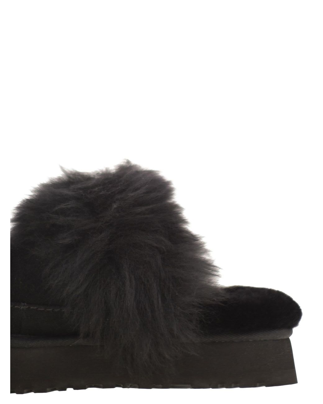 Discquette Chalet Chaussons Avec Fourrure Et Plateforme Ugg en coloris Black