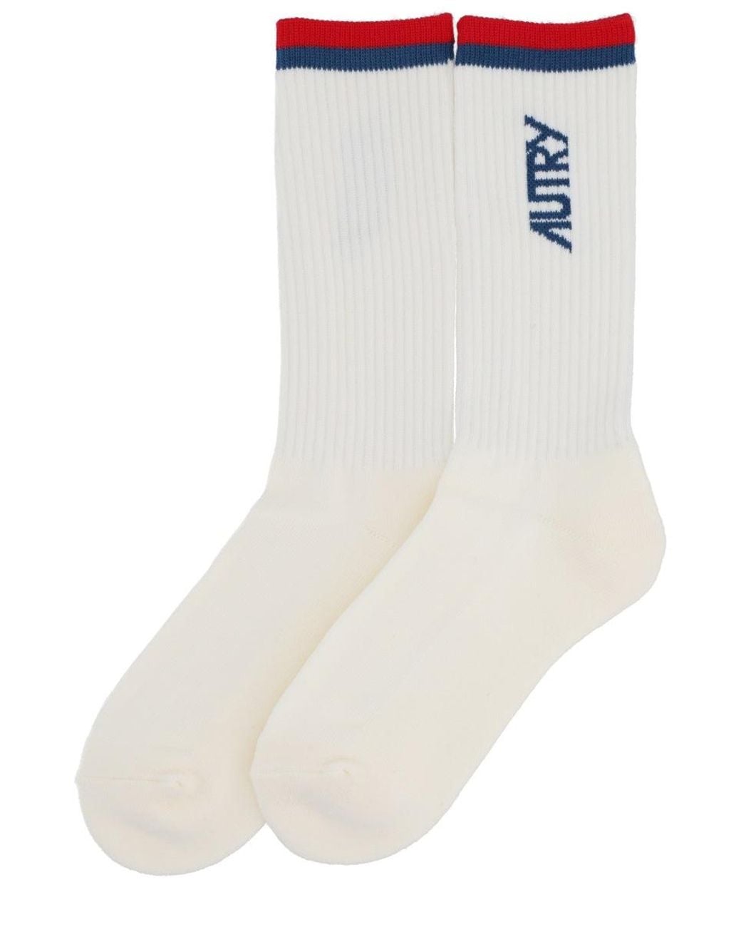 Autry White Socks With Logo