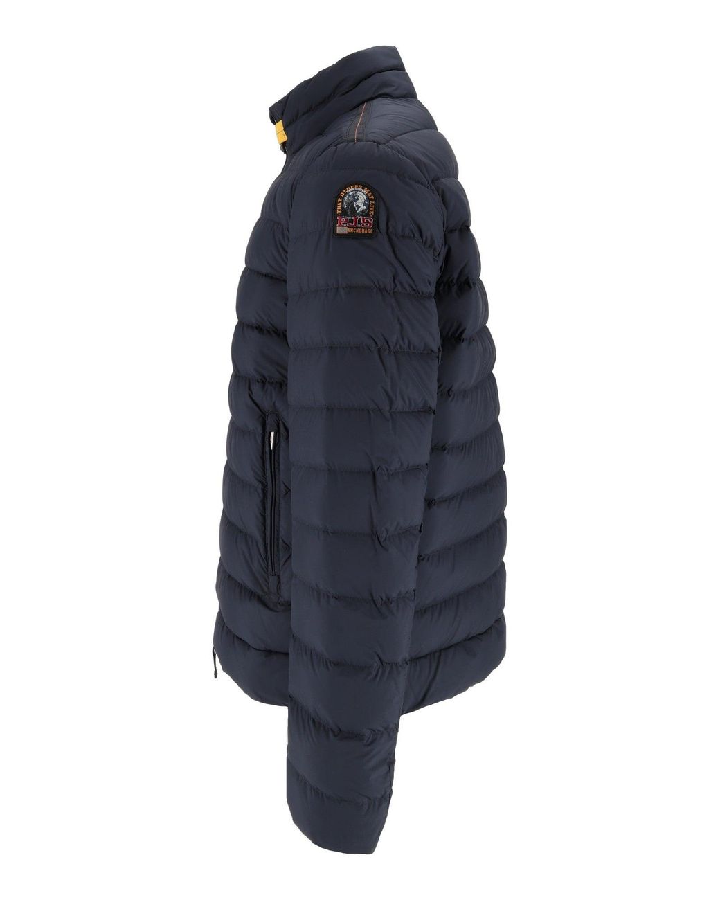 Parajumpers Blue Ugo Quilted High Collar Down Jacket for men