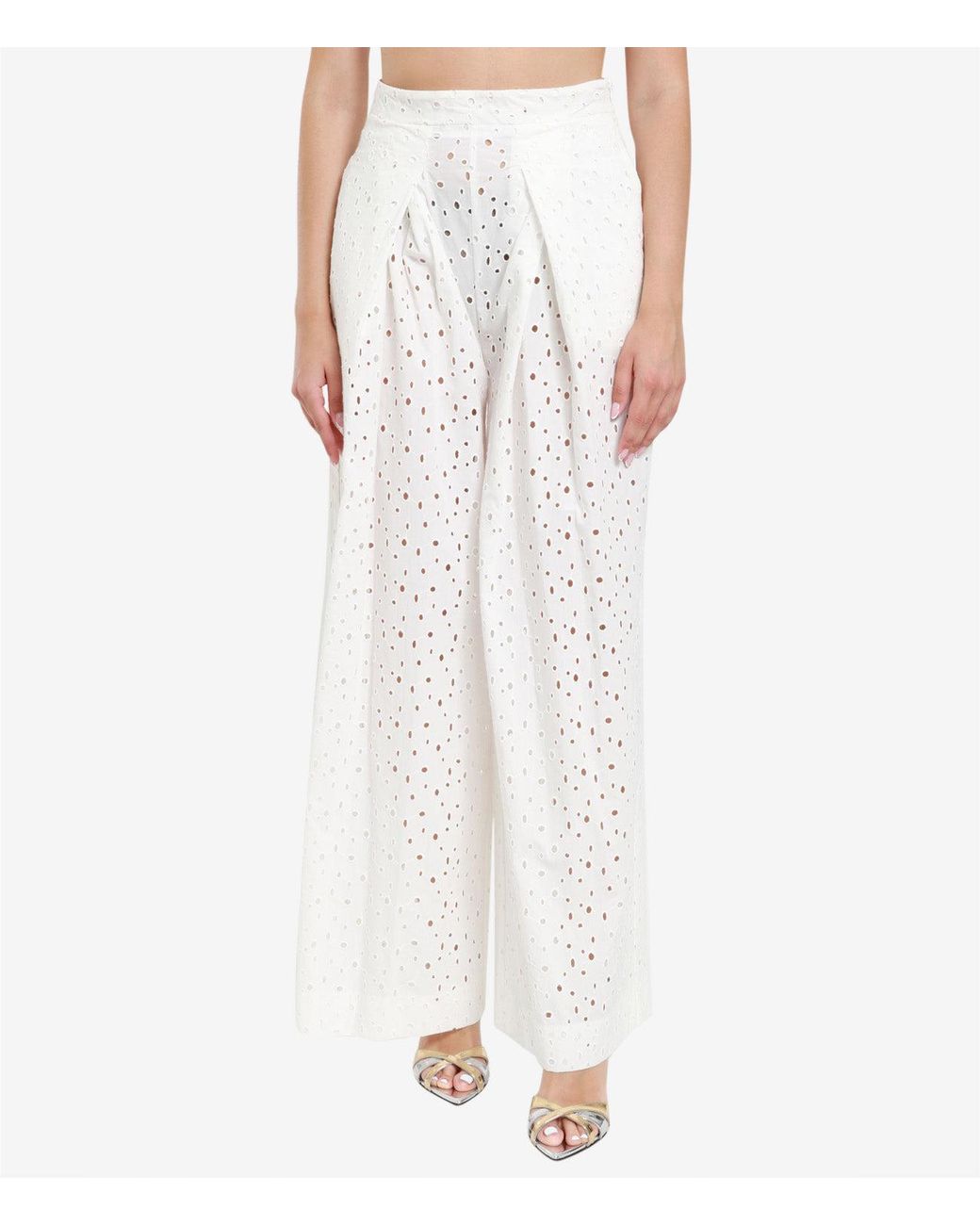 Semicouture White Trousers