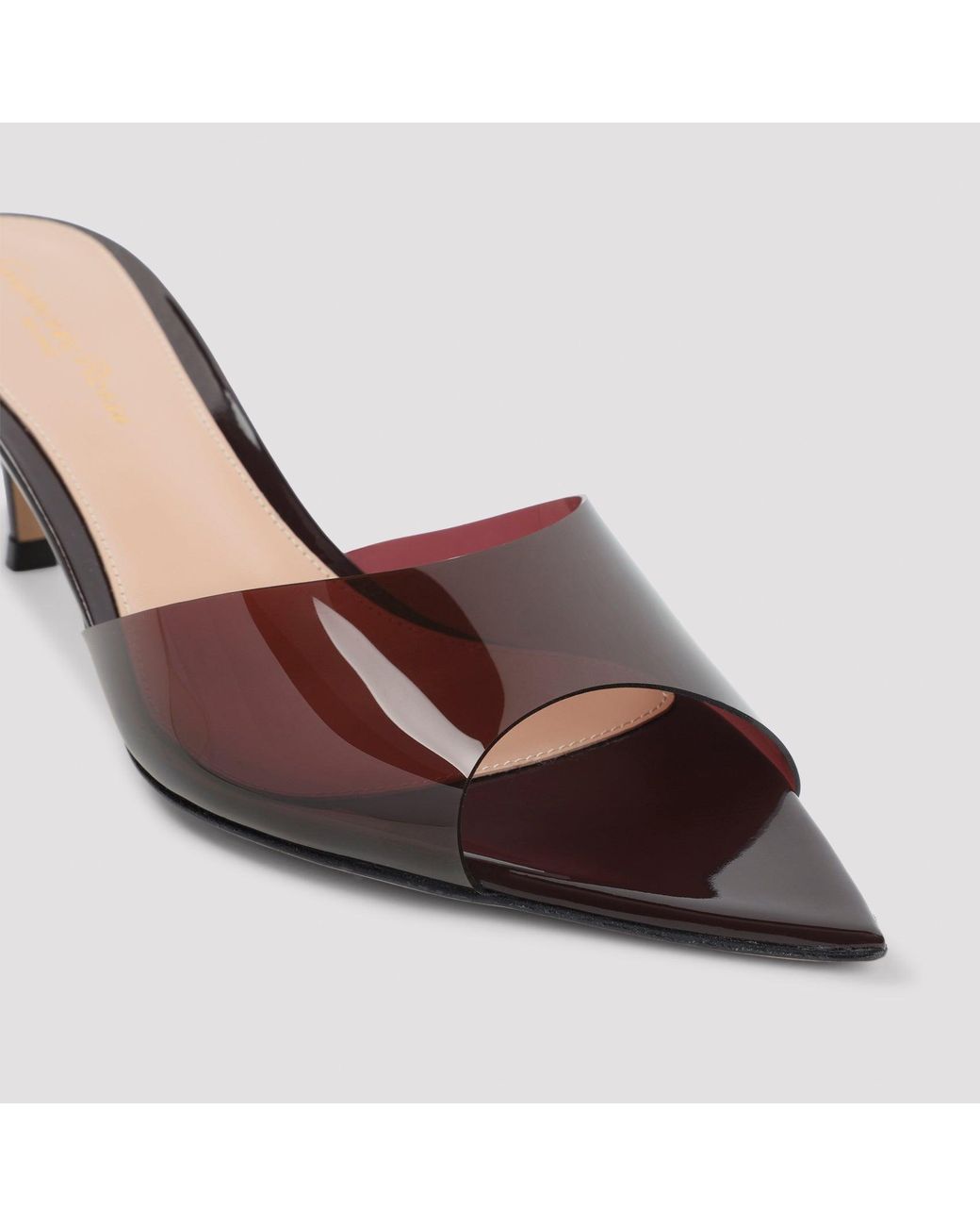 Gianvito Rossi Brown Elle 55 Mini Mules
