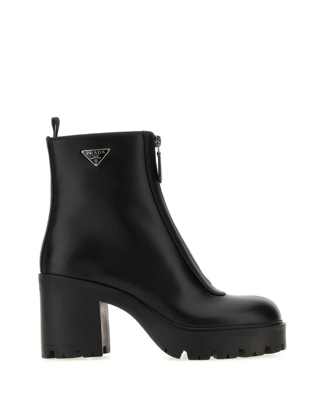 Prada Black Zipper Boots