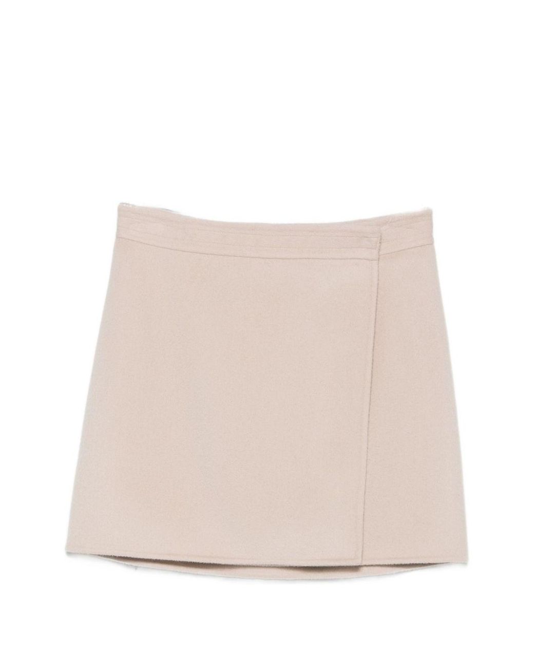 Semicouture Natural June Wool Skirt