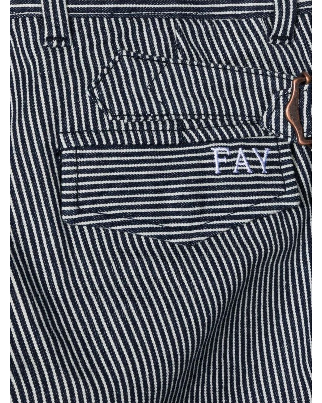 Fay Gray Fabric Pants