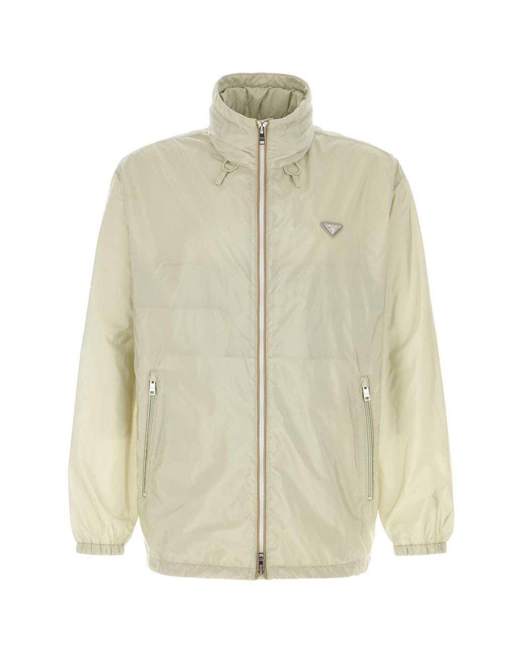 Prada White Light Windbreaker Jacket for men