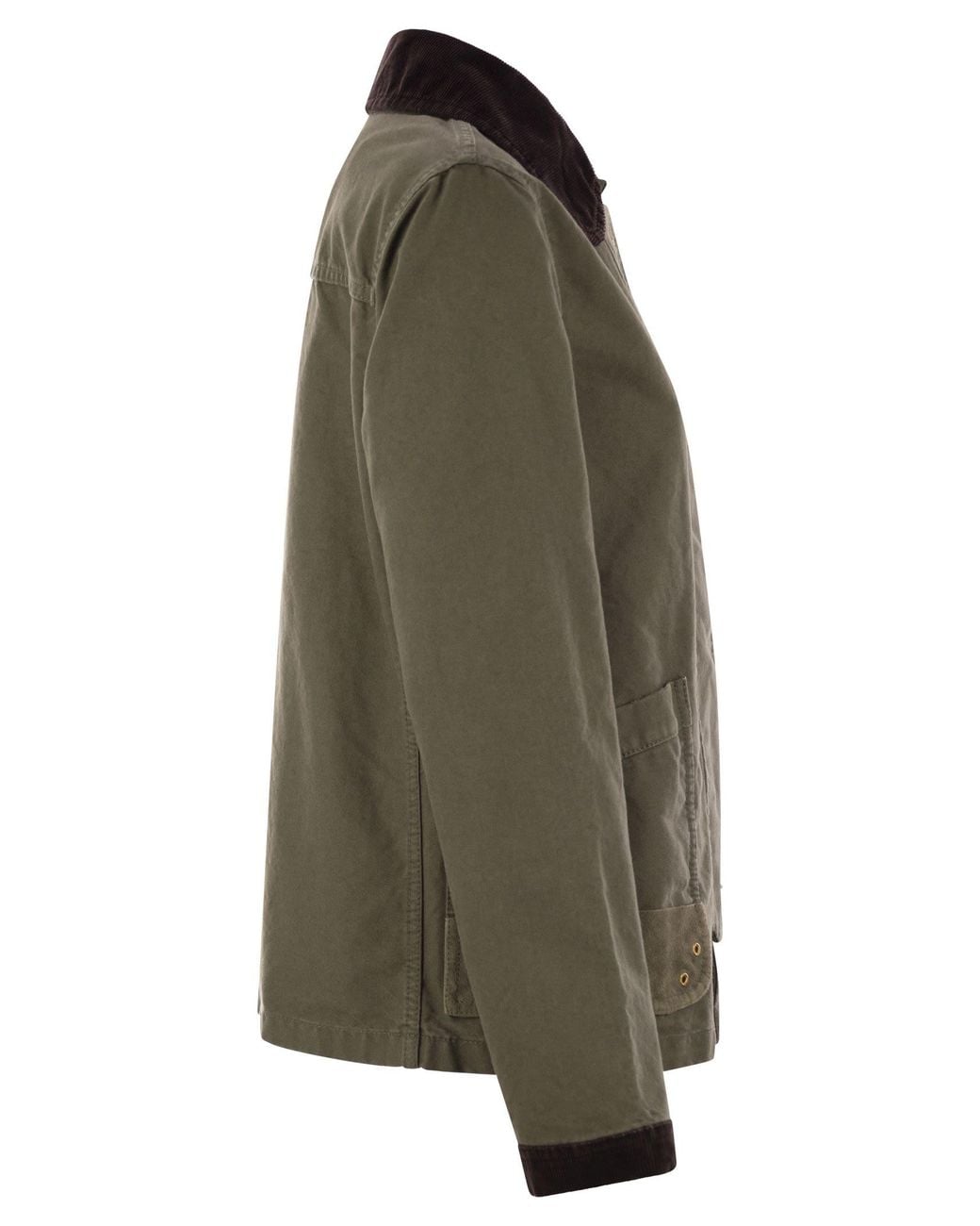 Fay Green Mini 3 Ganci Fabric Jacket