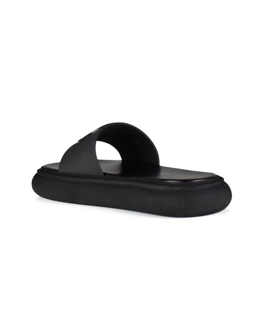 Moncler Black Rubber Sole Logo Slippers