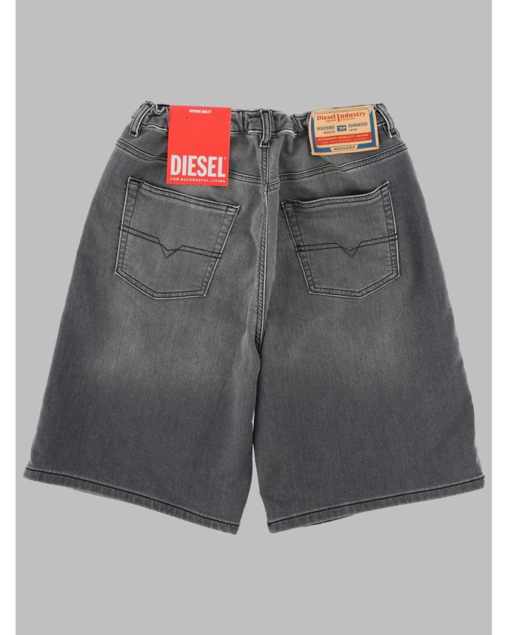 DIESEL Gray Short Calzoncini