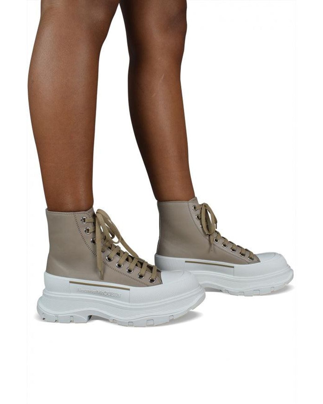 McQueen Gray Sneakers Tread Slick