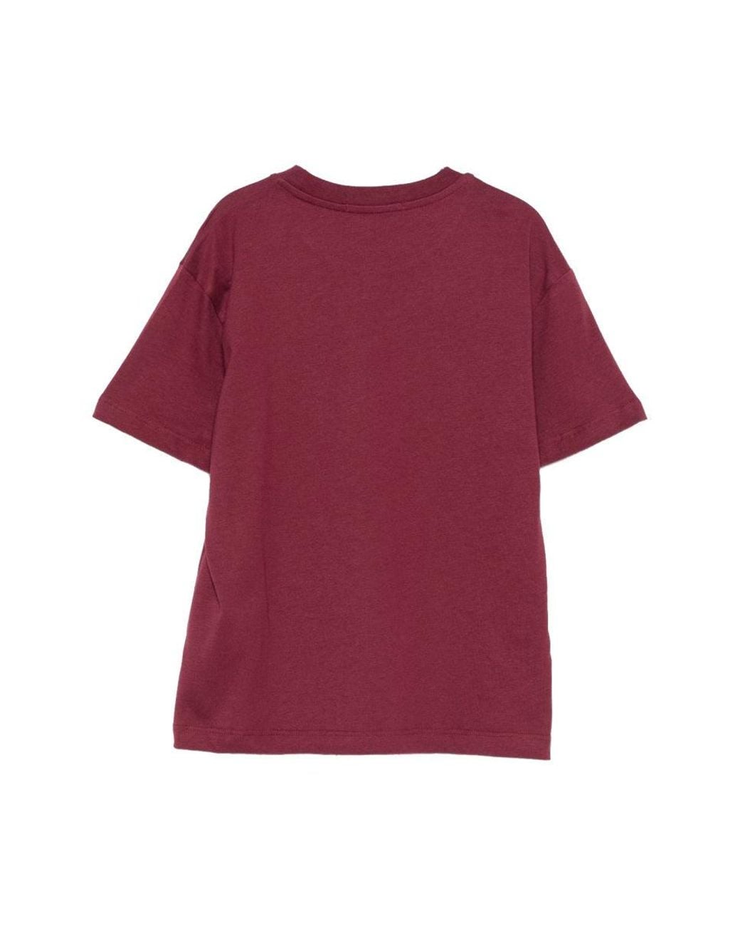 MSGM Red T-Shirt With Logo