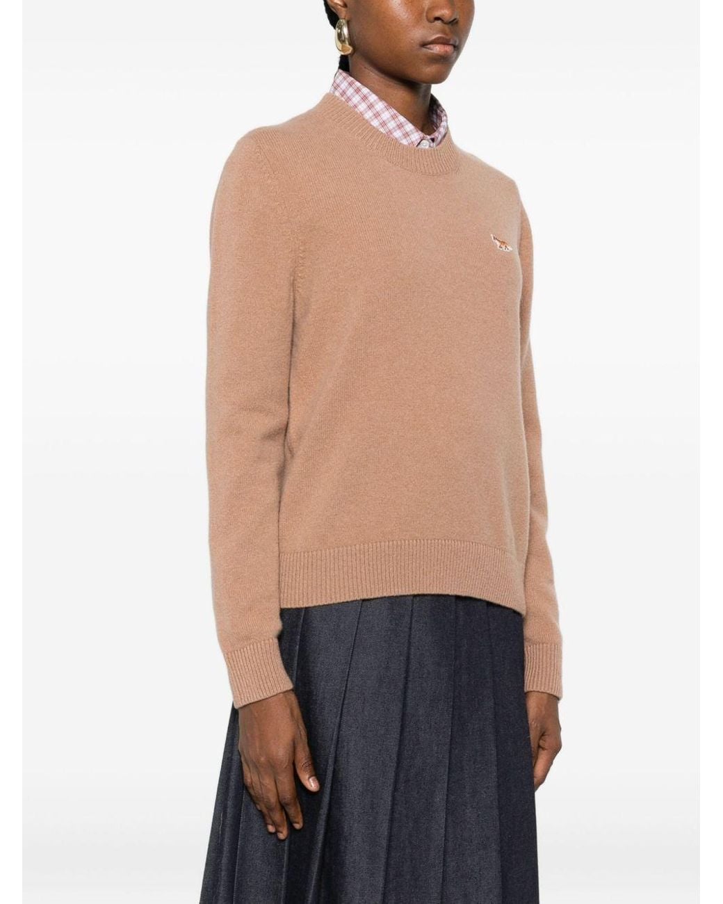 Maison Kitsuné Pink Baby Fox Wool Jumper