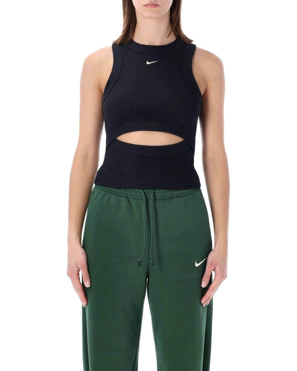 Nike Green Cut-Out Tank Top
