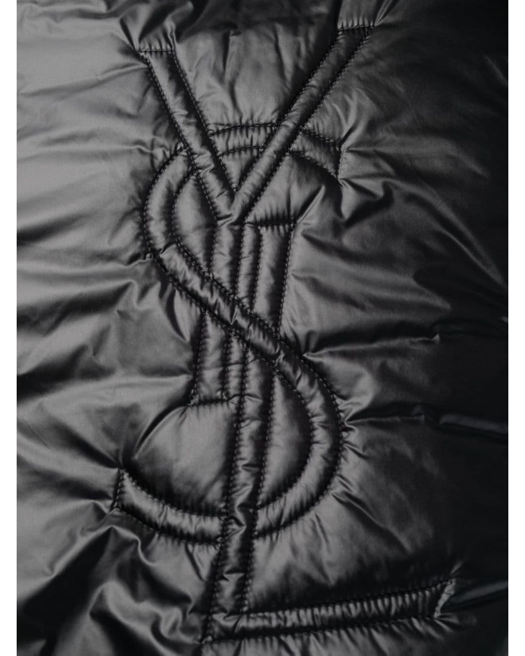 Saint Laurent Black Coats Polyamide Lining: Polyester for men