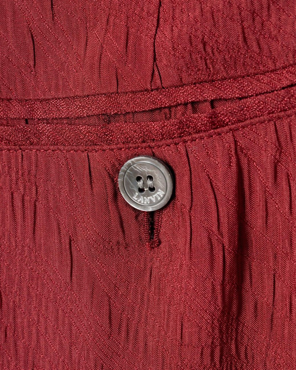 Lanvin Textured Weave Wide-Leg Pants