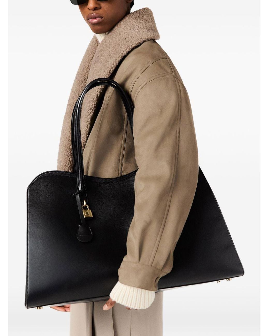 Stella McCartney Brown Faux Leather Jacket