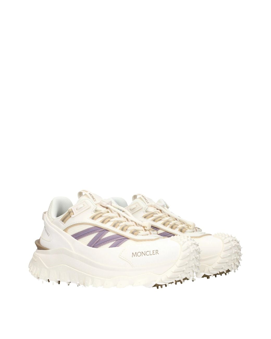 Moncler White Sneakers Trailgrip Fabric