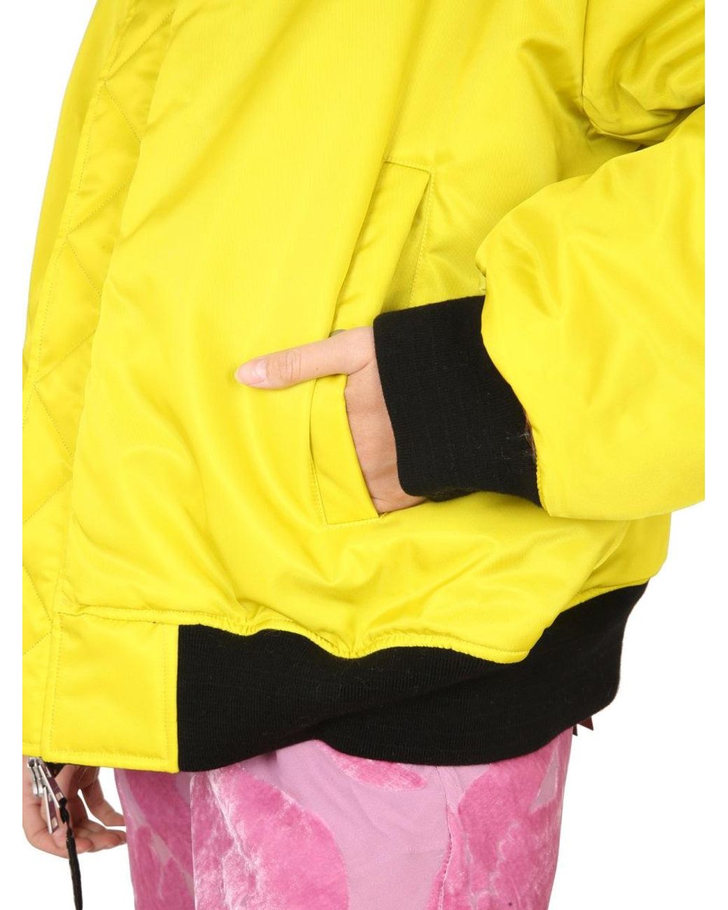 Etro Orange Patchwork Bomber Jacket For