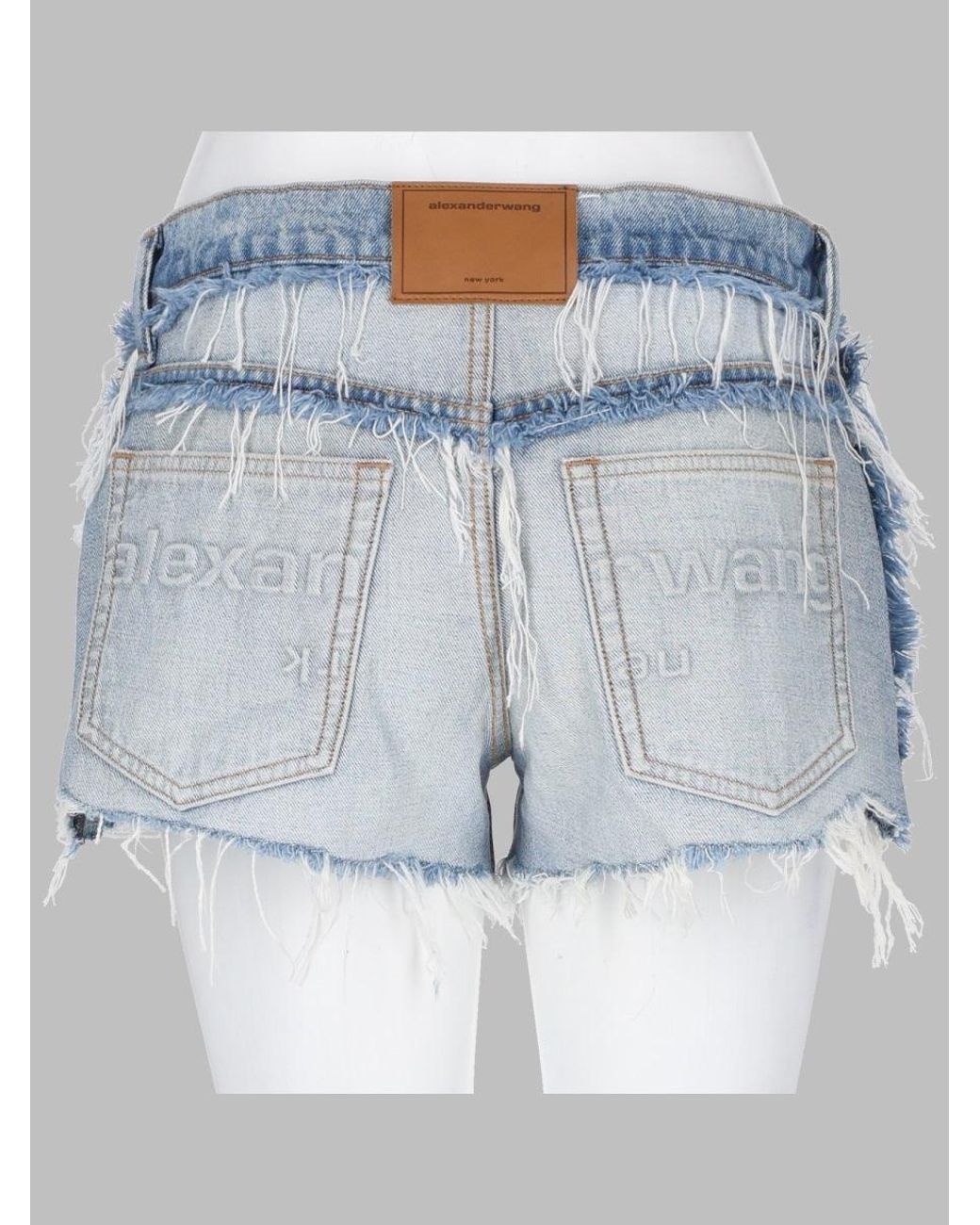 Alexander Wang Blue Alexander Wang Regenerated Cotton Shorts