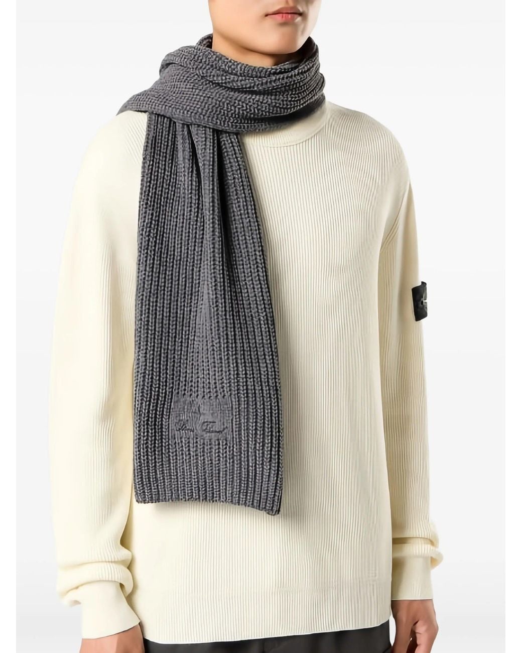 Stone Island Gray Sciarpa