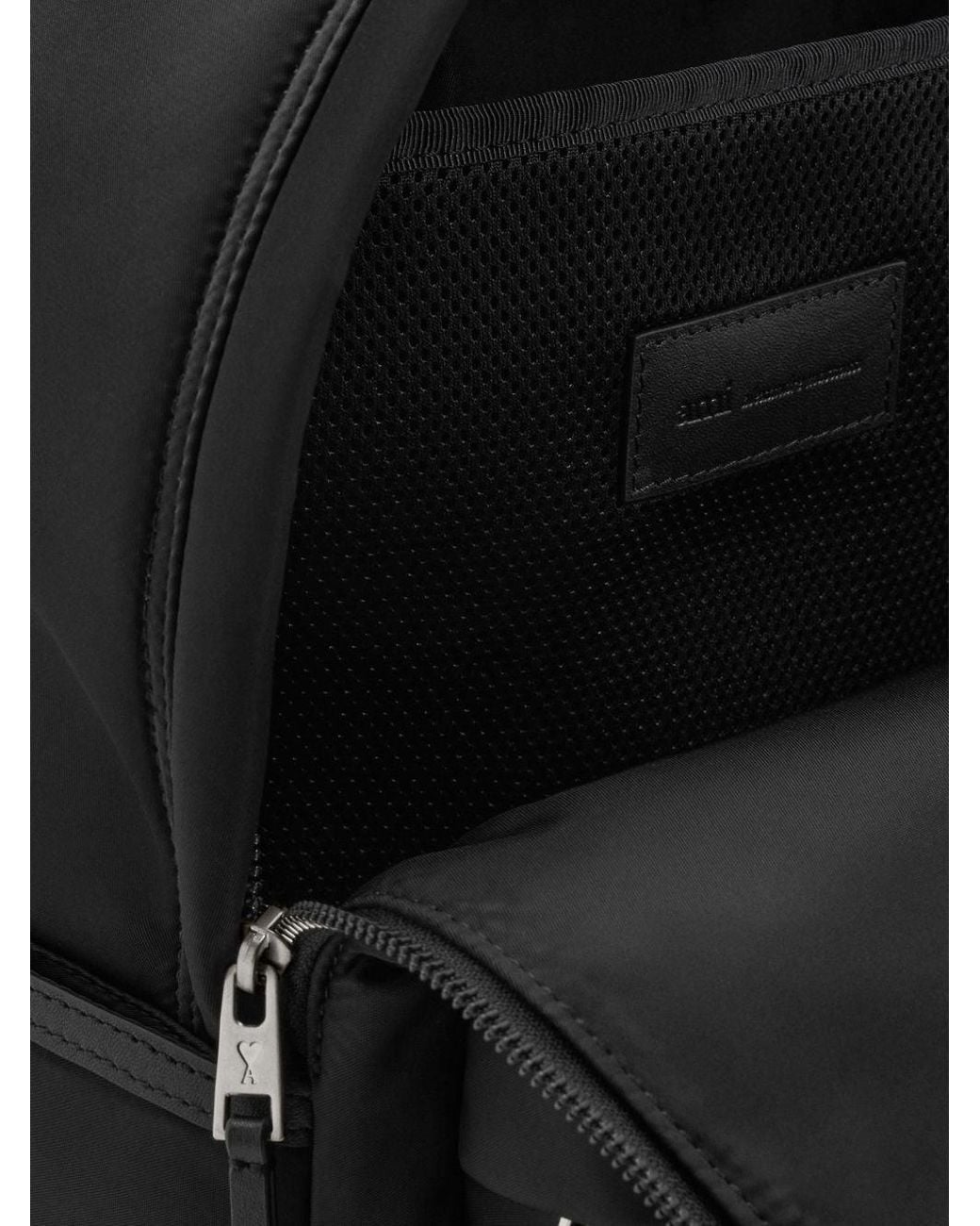 AMI Black Nylon Backpack