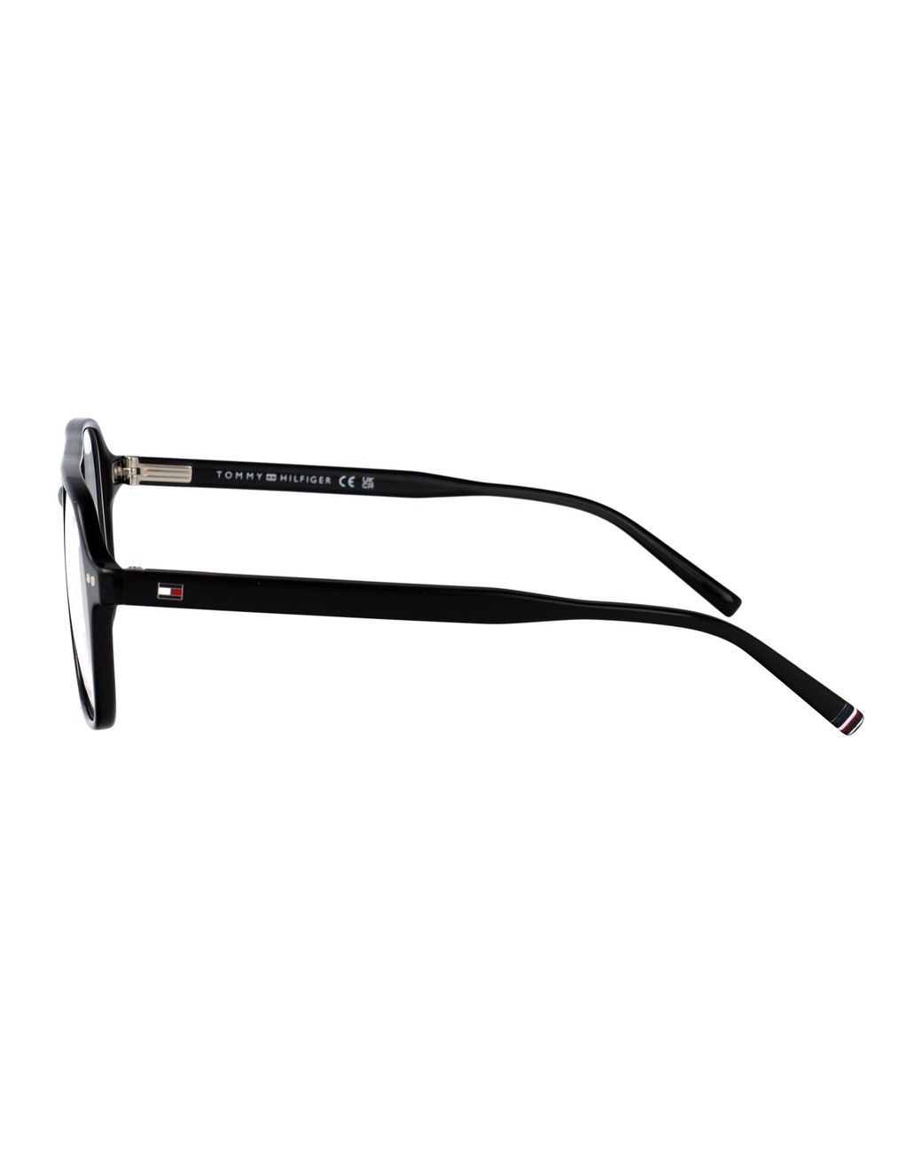 Tommy Hilfiger Black Acetate Glasses for men