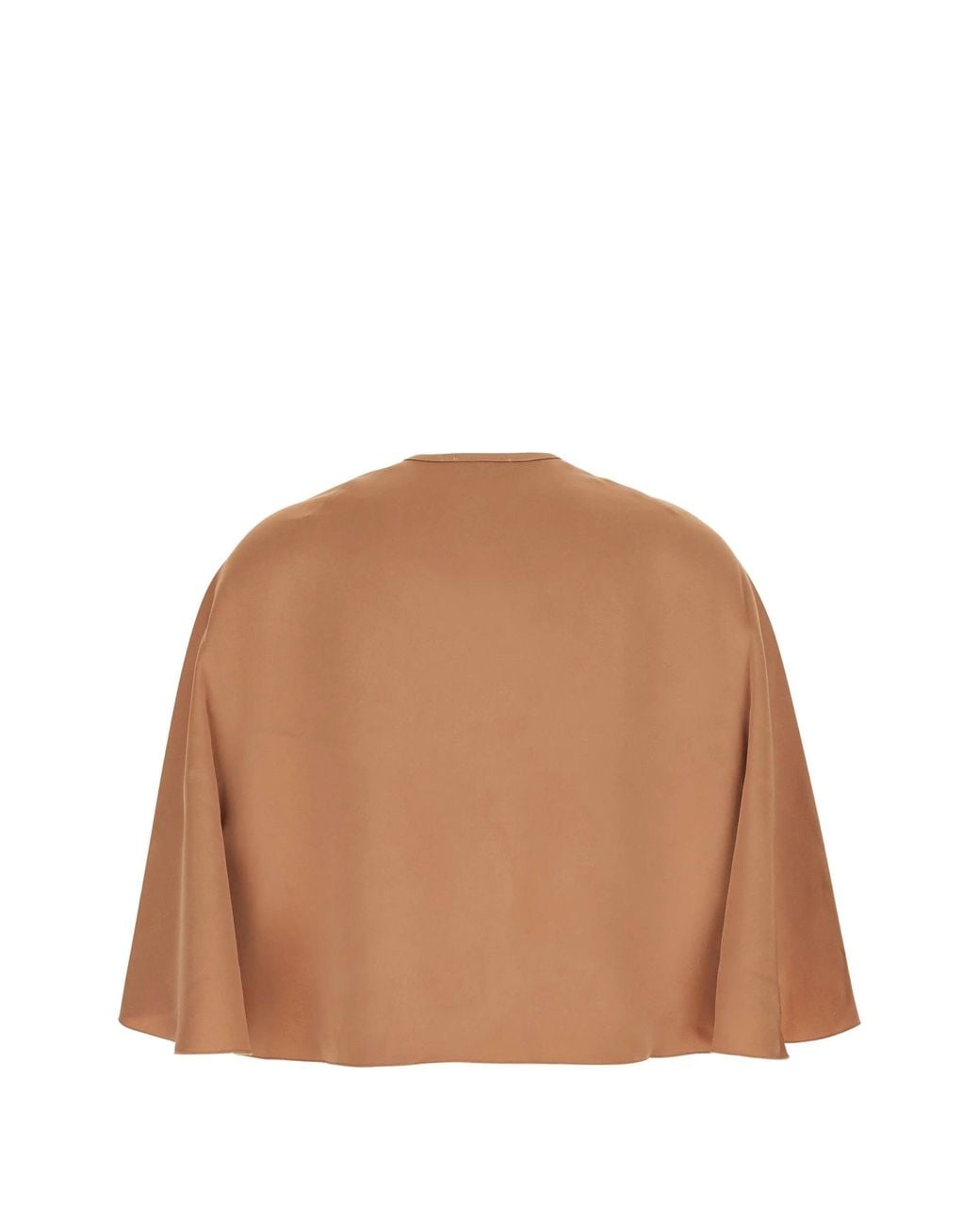 Forte_forte Brown Mantellina Evers Satin