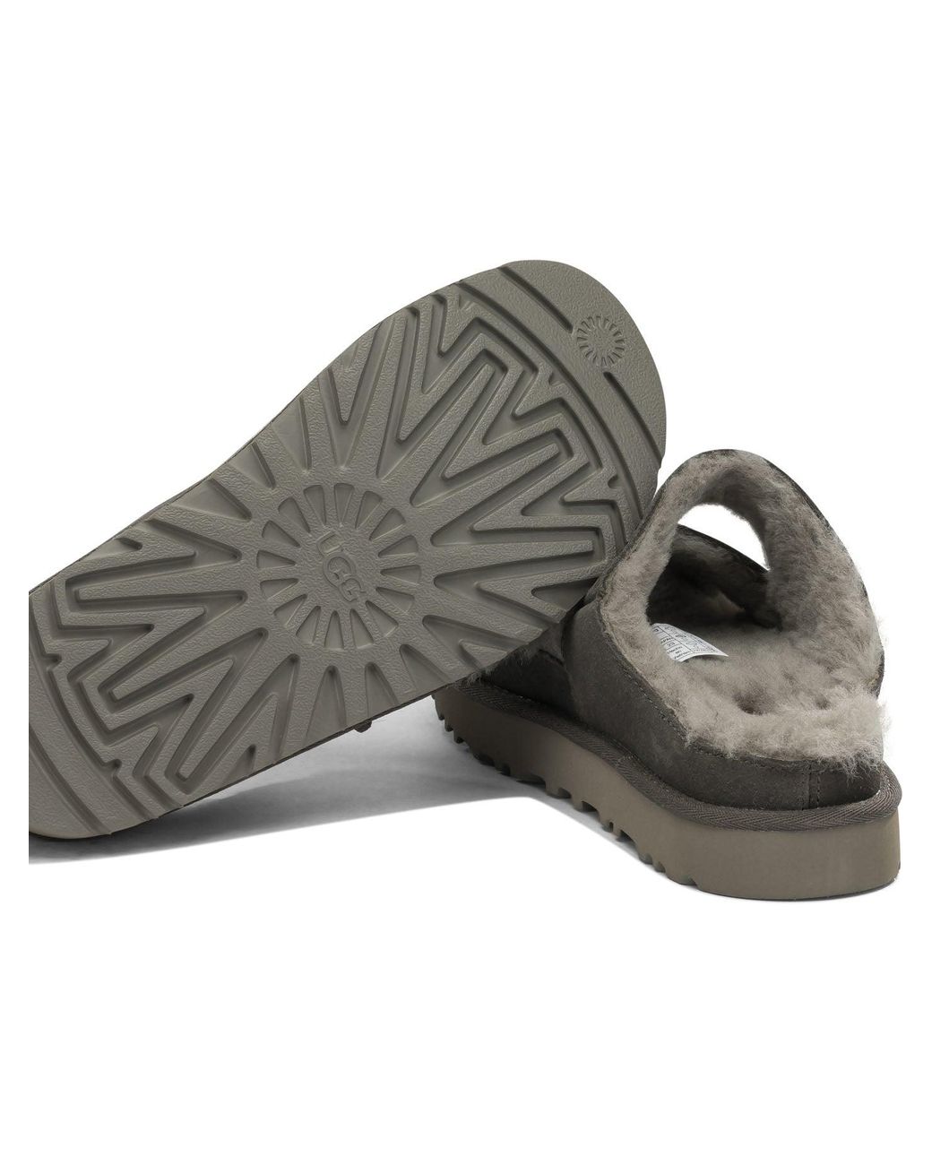 Ugg Gray "Greenport Cross Strap" Slide