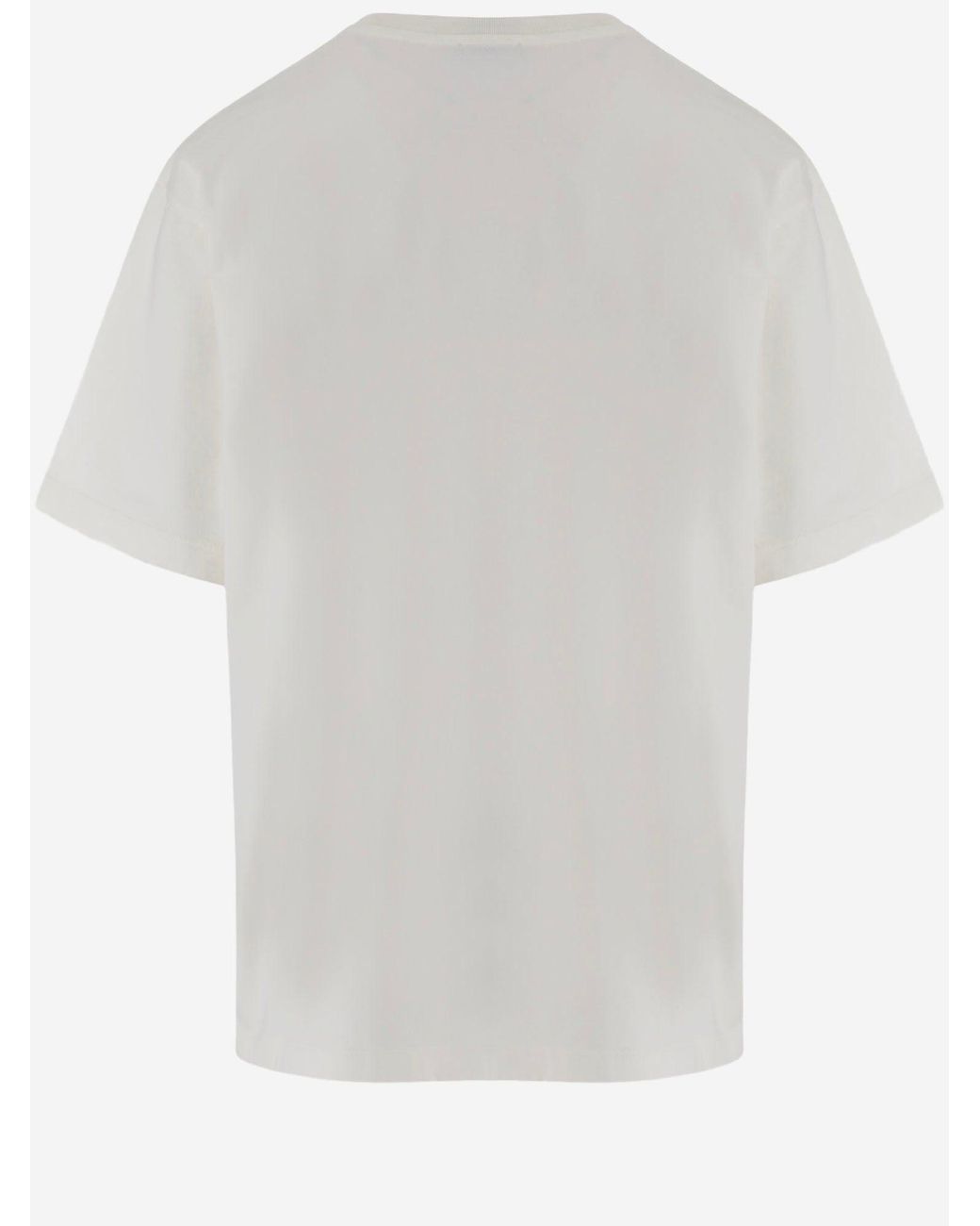 Pinko Gray Cotton T Shirt With Logo Print