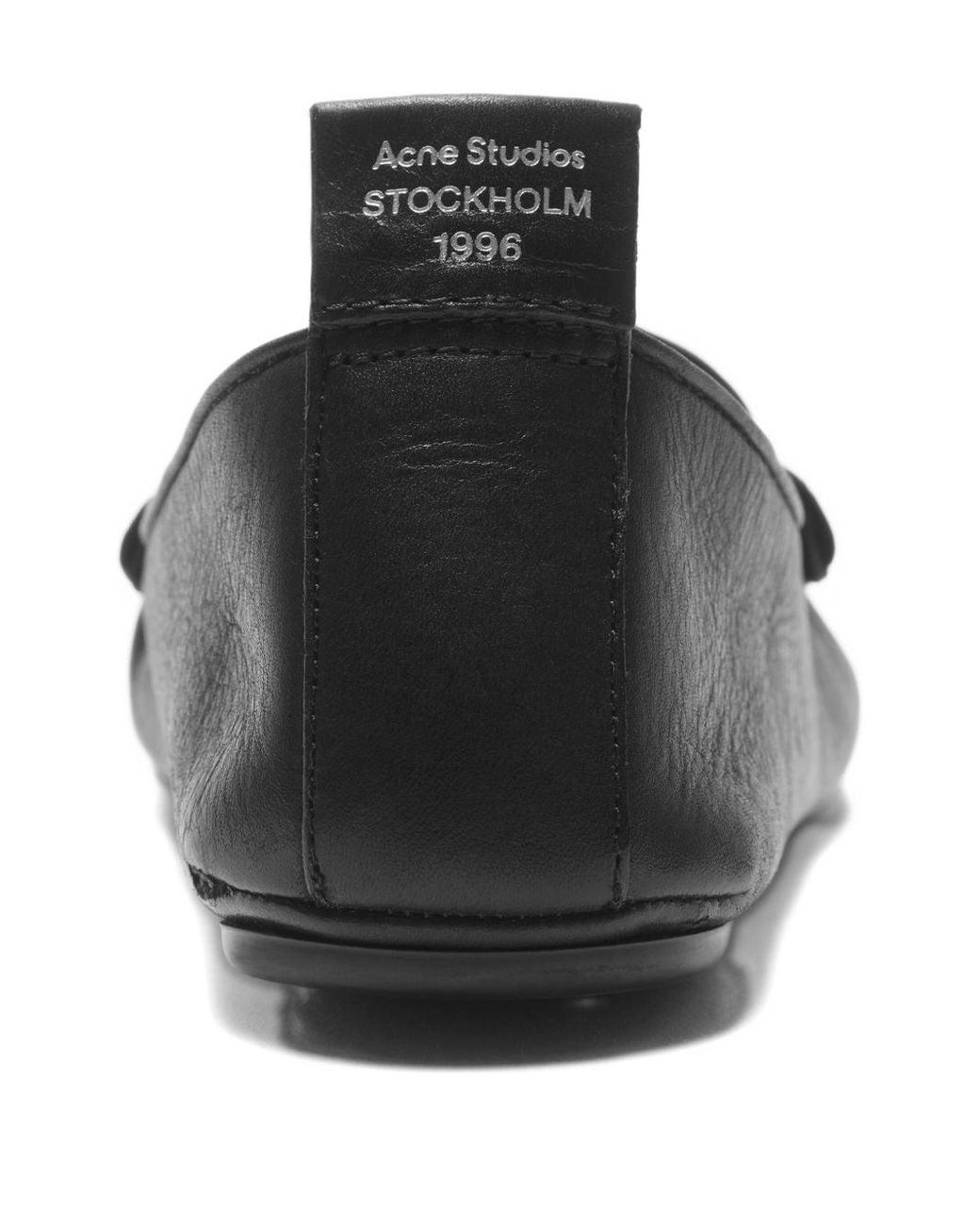 Acne Black Leather Loafers