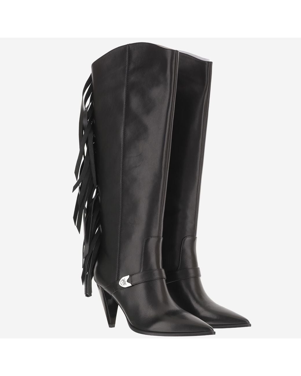 Pinko Black Boots Vane 03 Leather