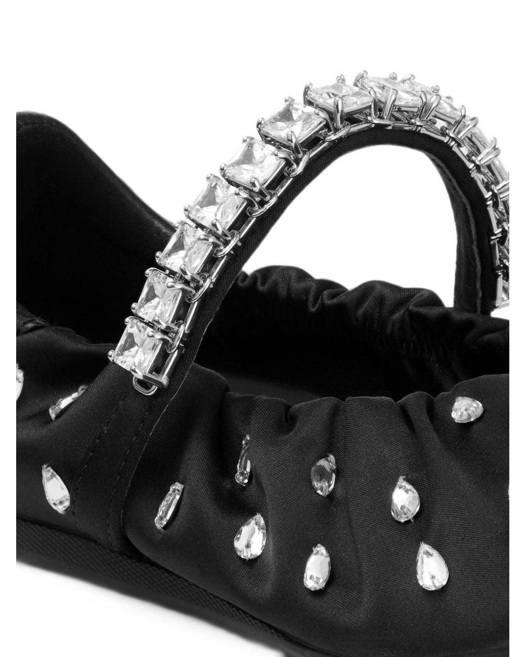 Jimmy Choo White Jade Leather Ballets