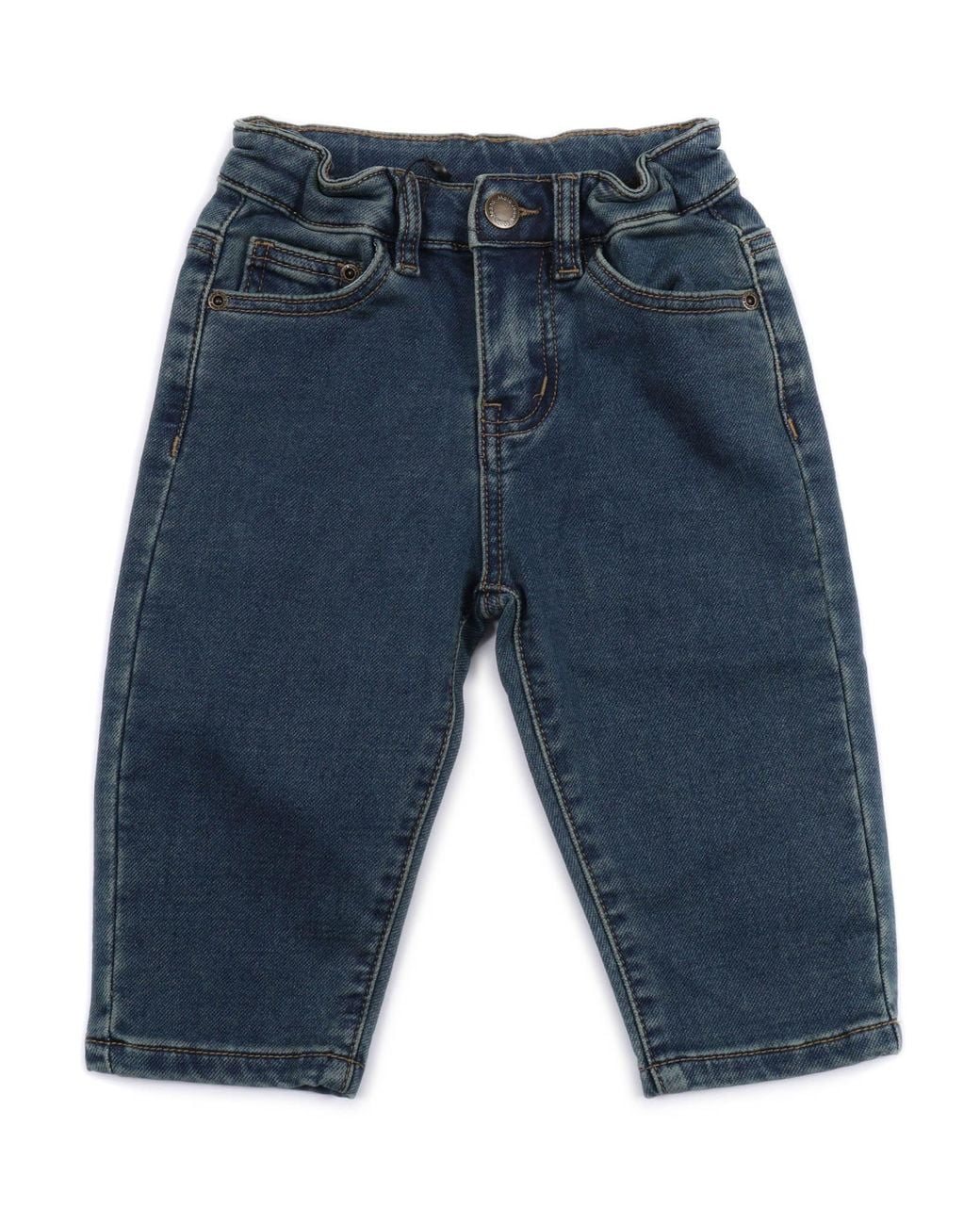 Molo Blue Solo Woven Pants Cotton Polyester Elastane