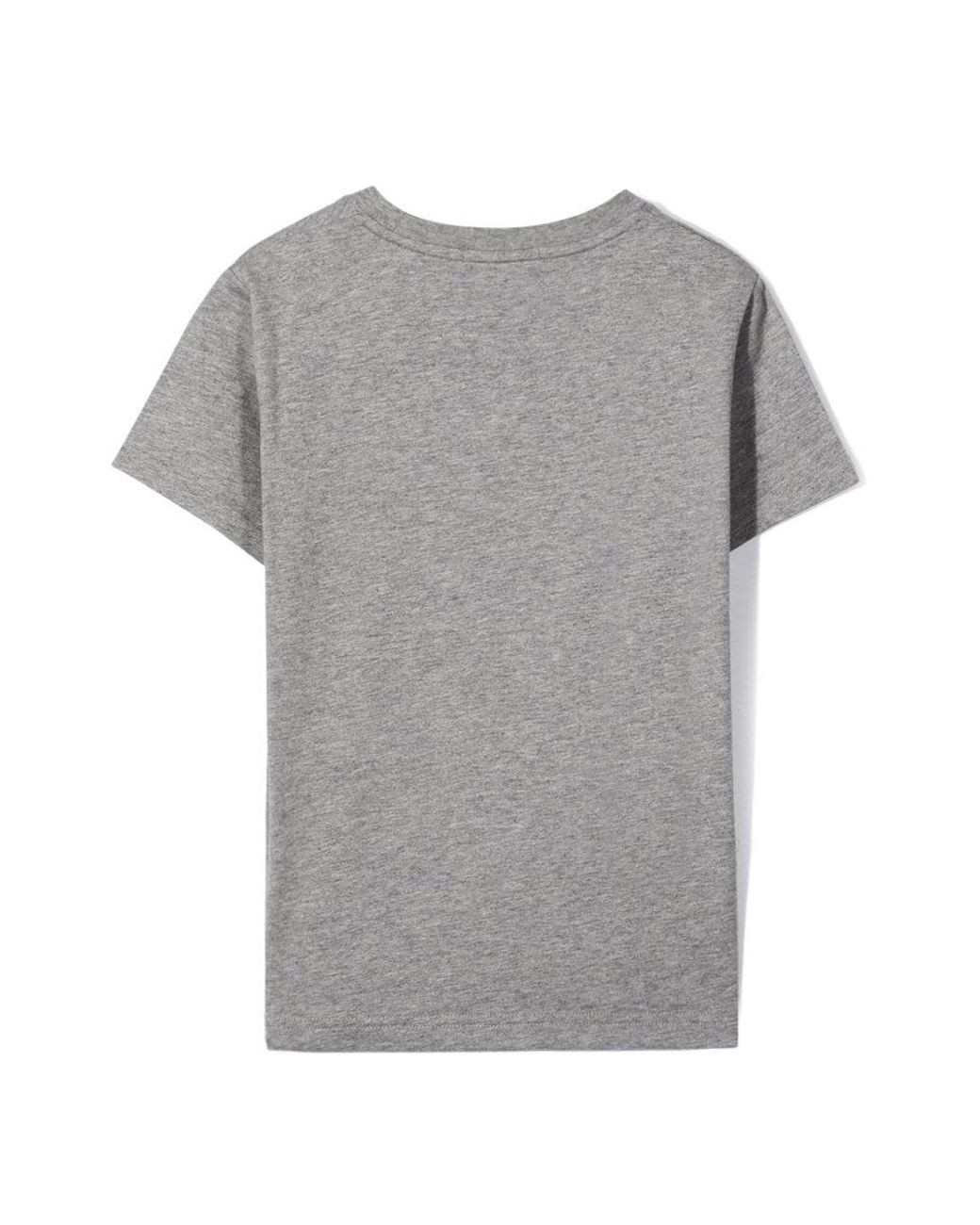 Fred Perry Gray Embroidered T-Shirt
