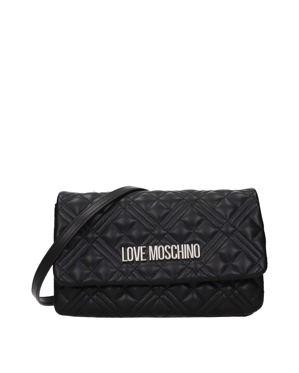 Love Moschino Black Polyurethane/ Pochette