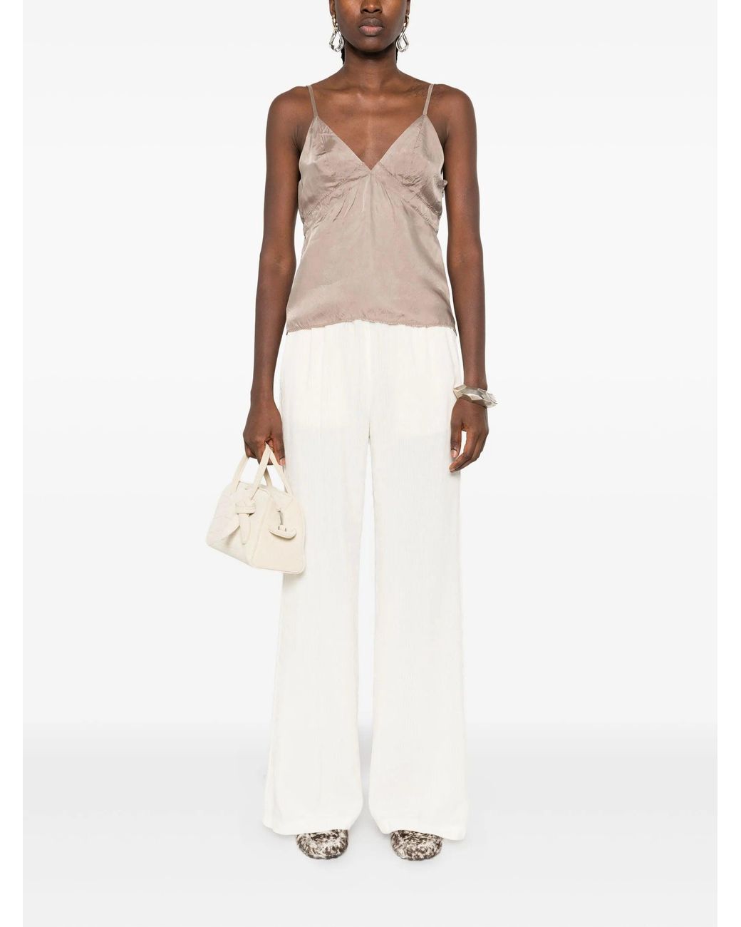 FEDERICO CINA Gray Slip Top