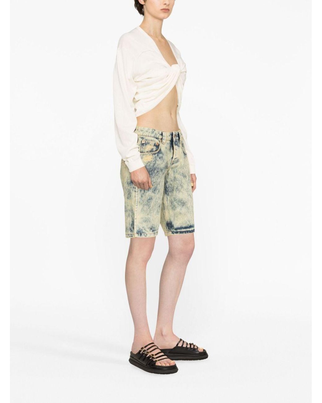 VAQUERA Shorts Met Logopatch in het Gray