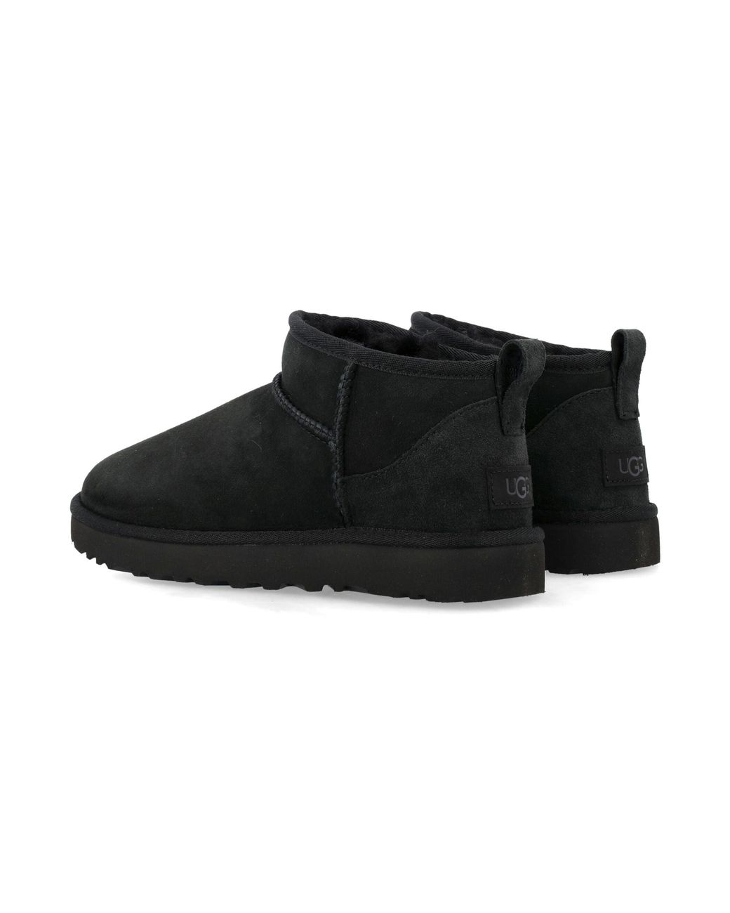 Ugg Black Flache Schuhe Schwarz