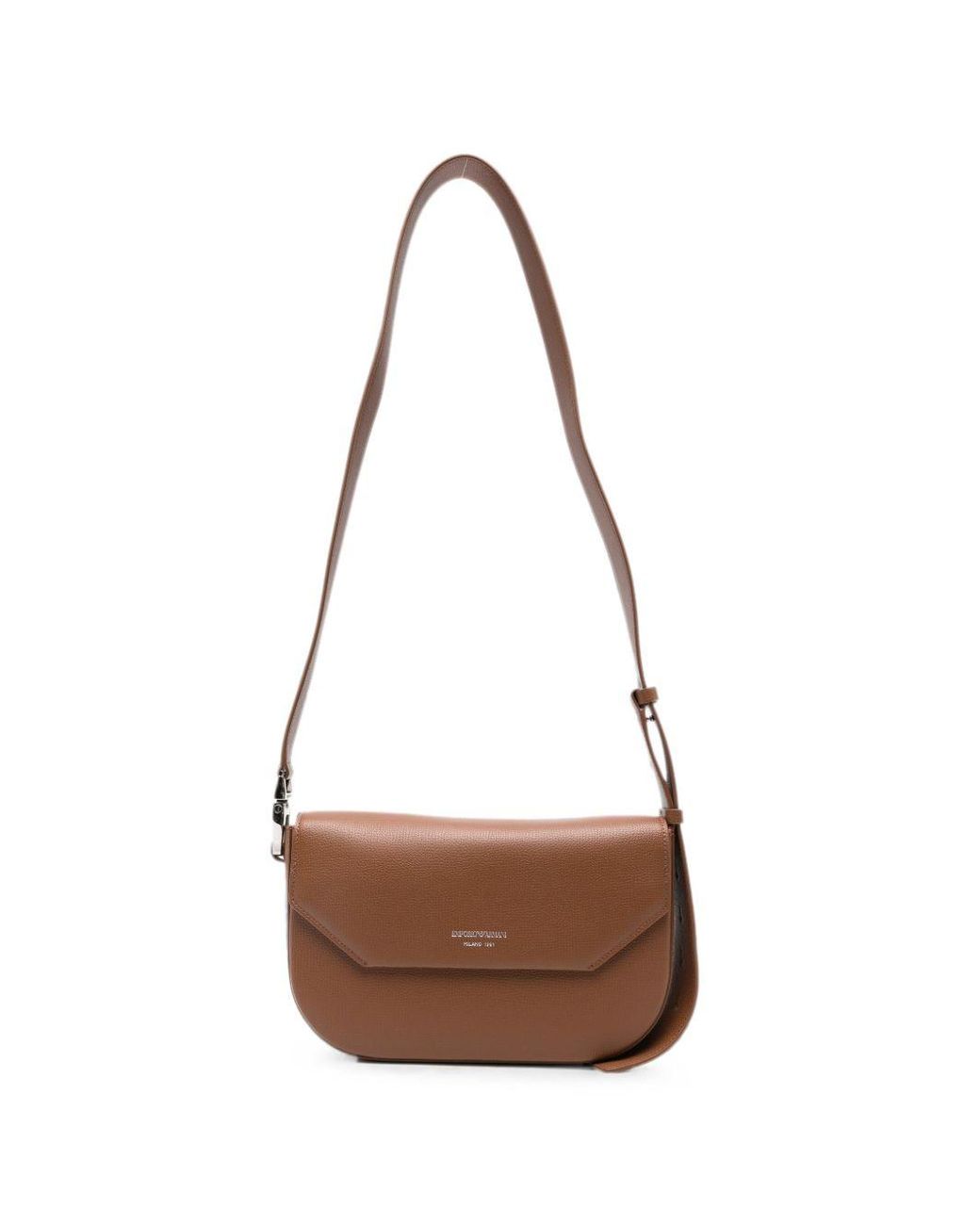 Emporio Armani White Leather Crossbody Bag