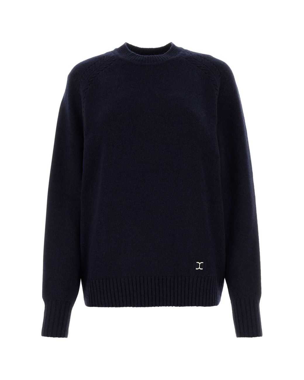 Chloé Blue Cashmere-Wool Oversized Sweater