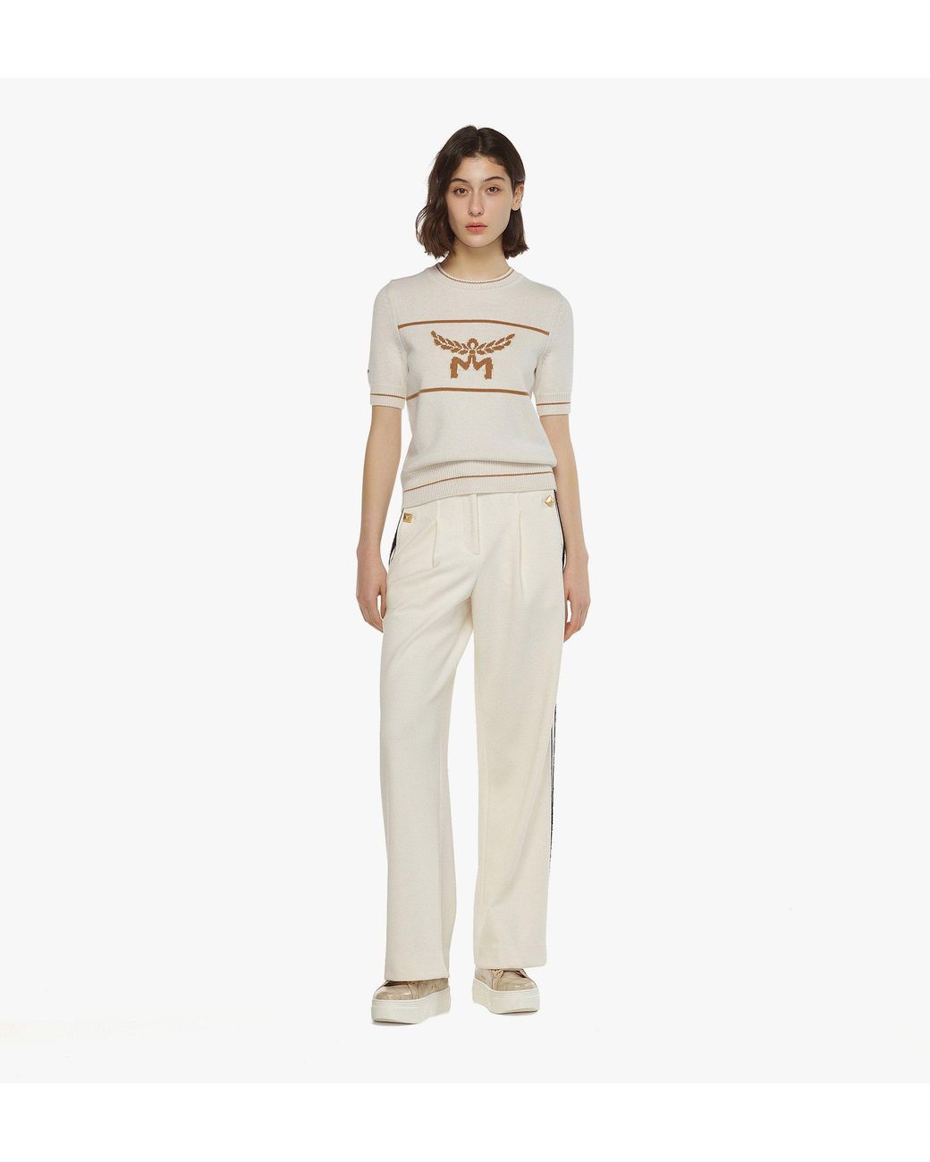 MCM Pants Set, White, Size M　we0404 MCM Trousers in White | Lyst