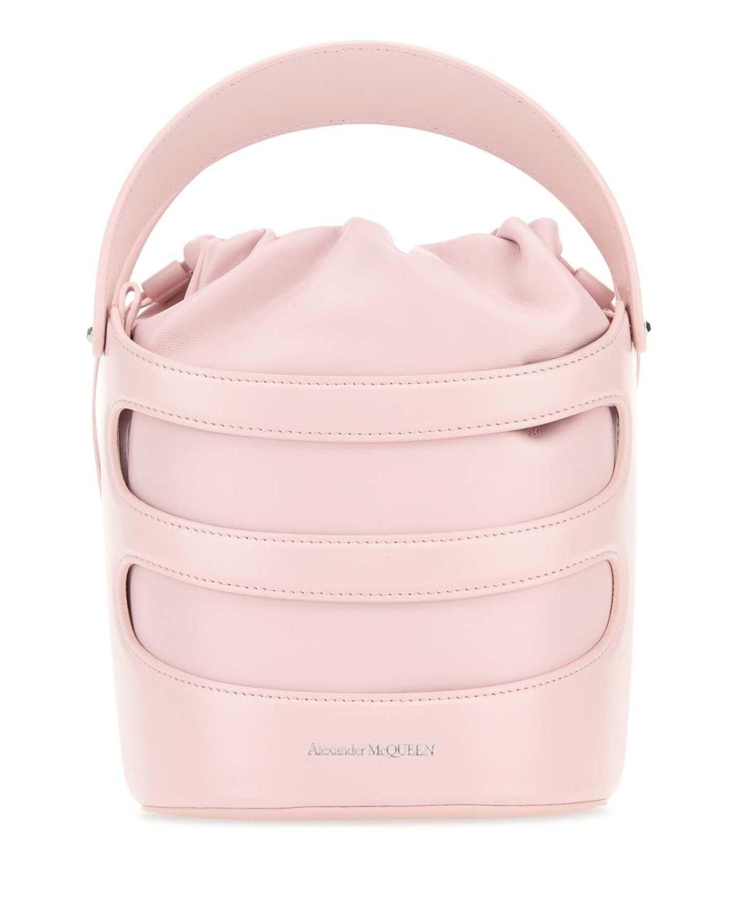McQueen Pink Leather Slippers