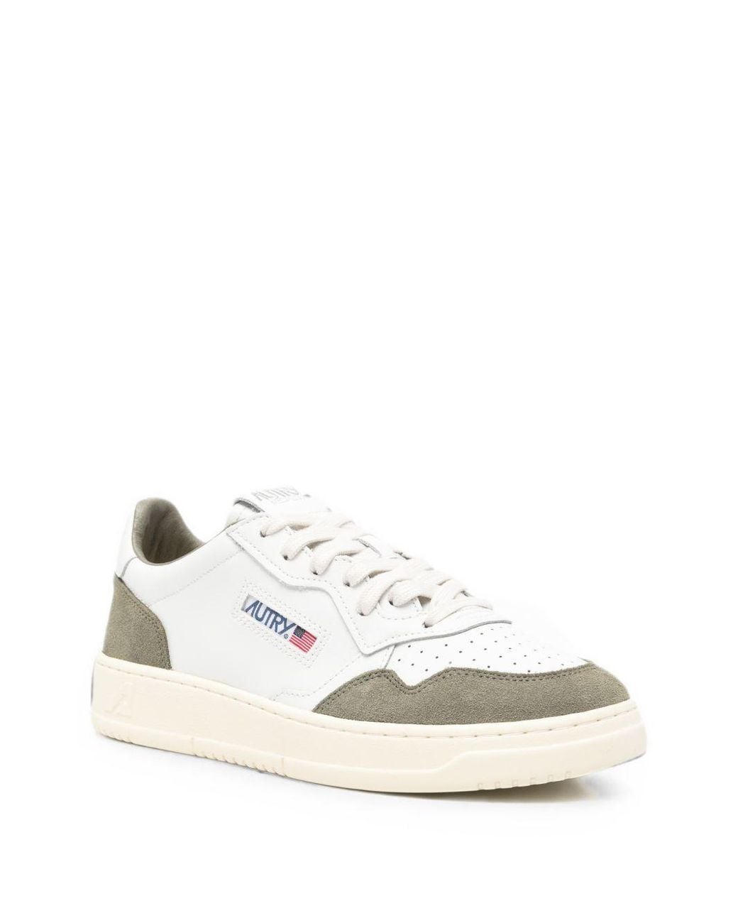 Autry White Medialist Low Sneakers
