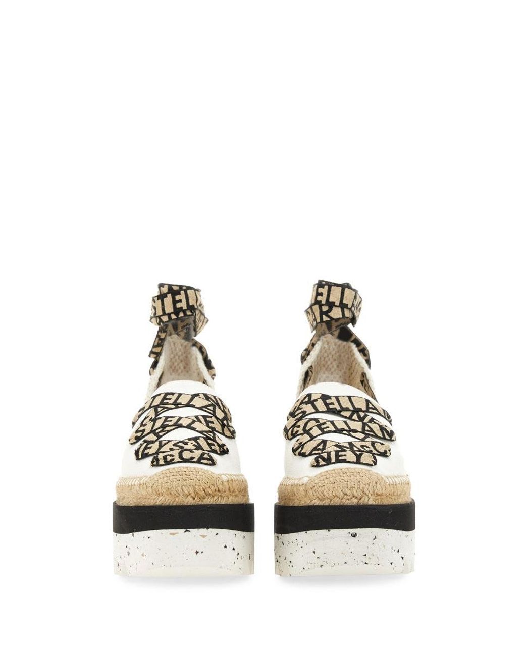 Stella McCartney White Espadrille "Gaia" With Platform