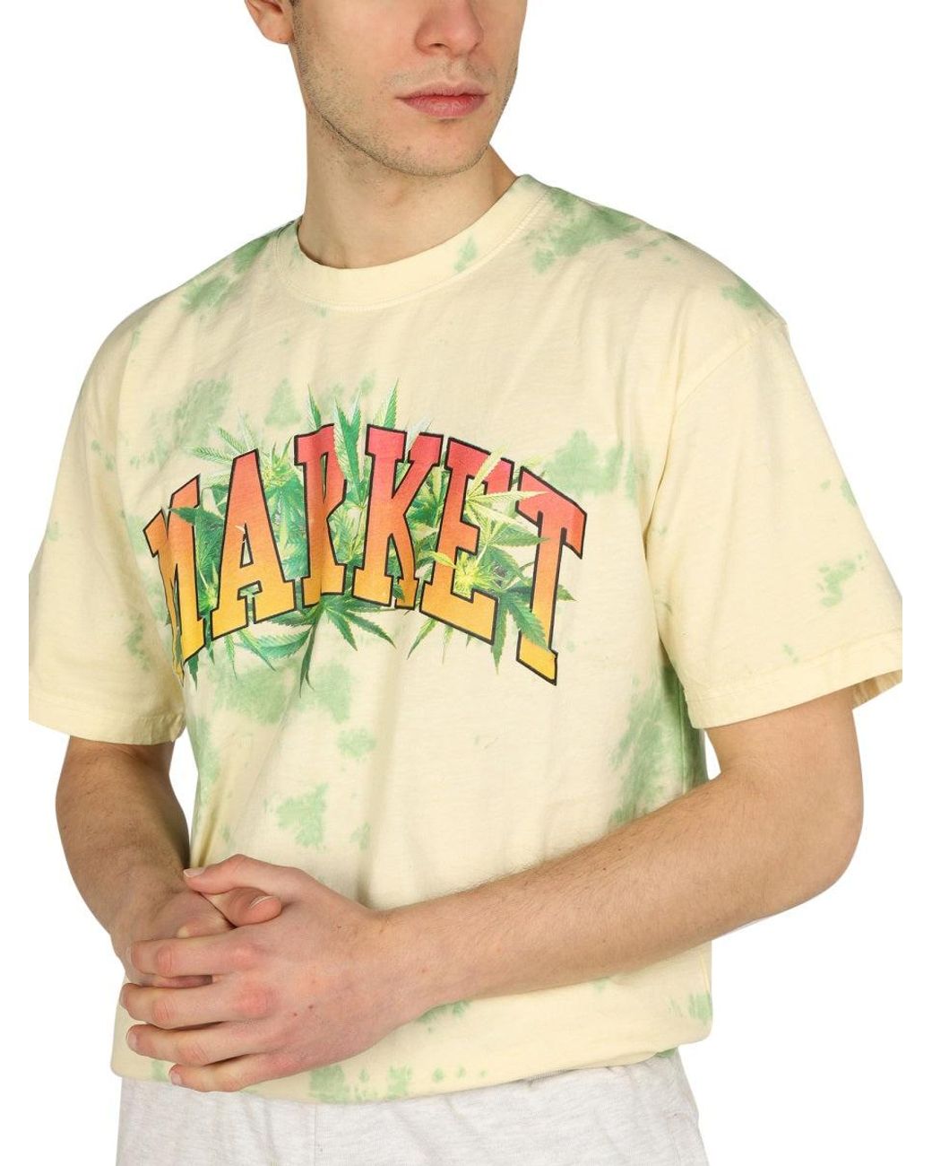 Market Yellow Logo Print T-Shirt