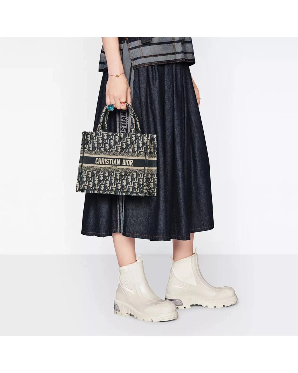 Dior Black Small Book Tote Bag
