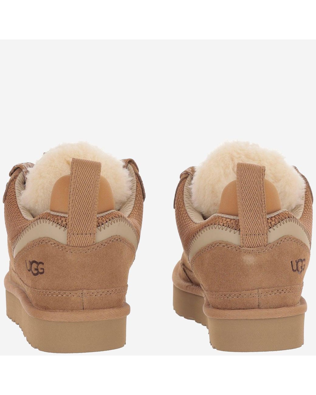Ugg Brown Lowmel Leather Sneakers